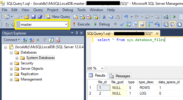 SQL Server Management Studio